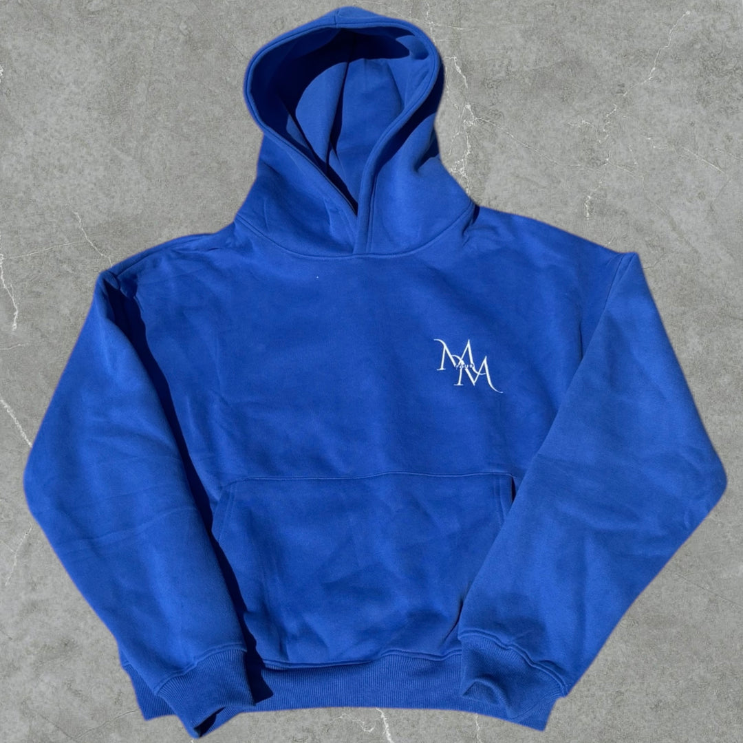 Blue hoodie