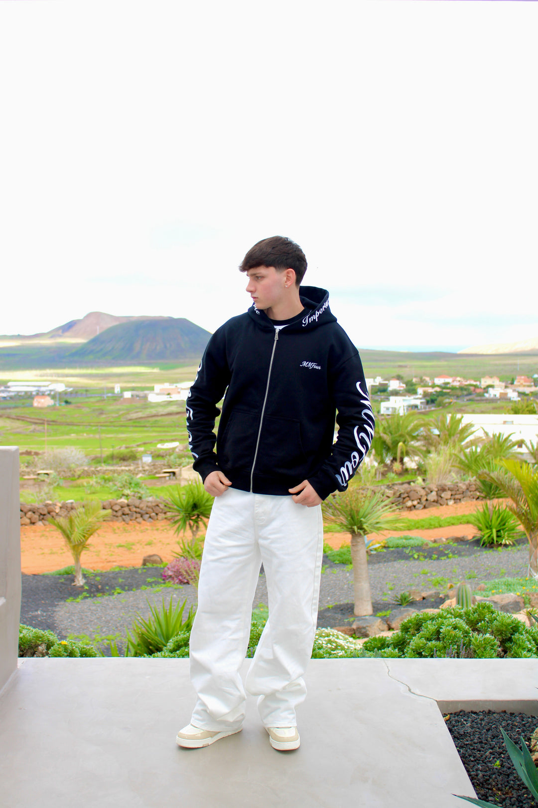 MMFOUR Script Zip Hoodie