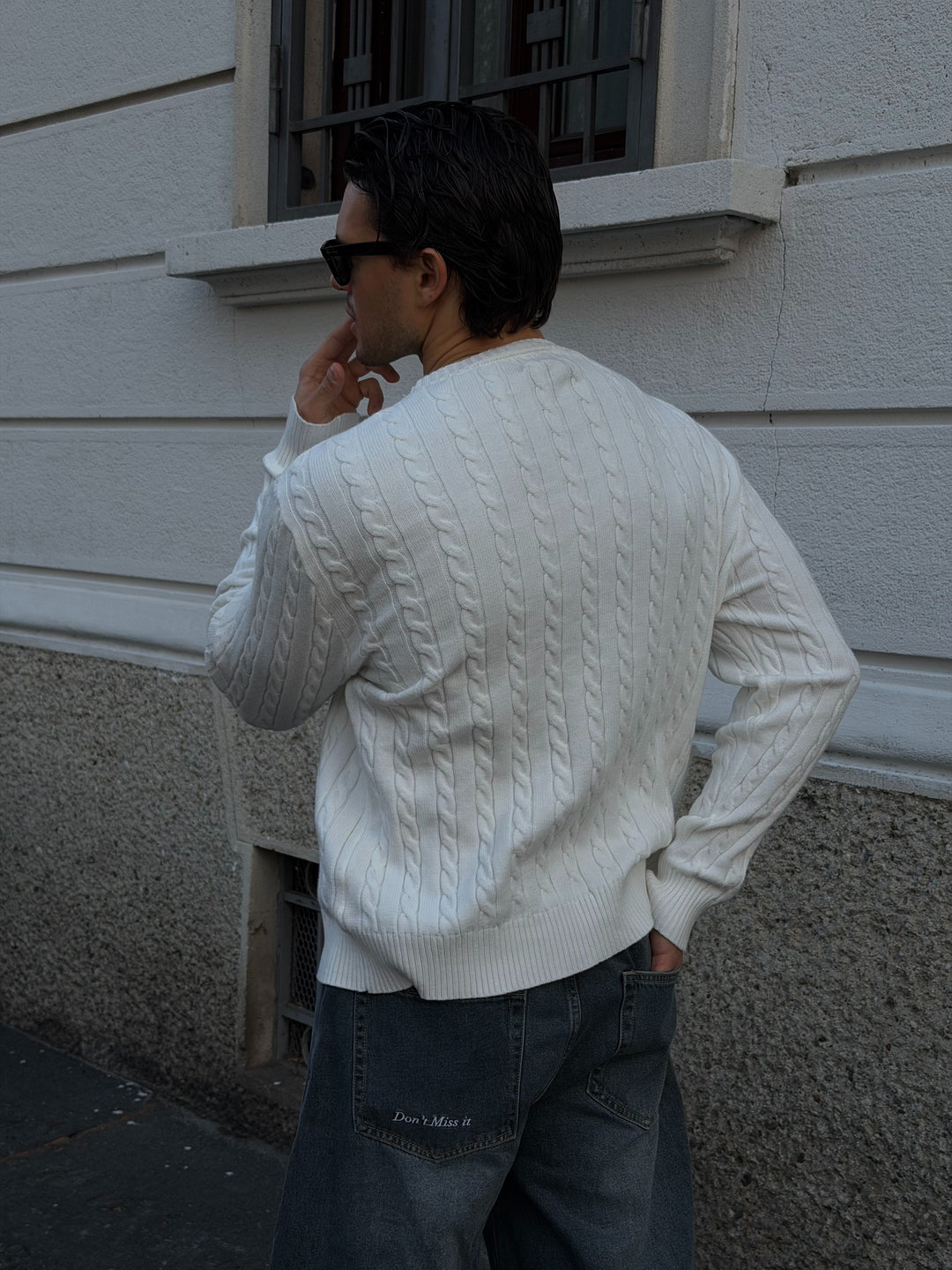 HERITAGE KNIT-WHITE