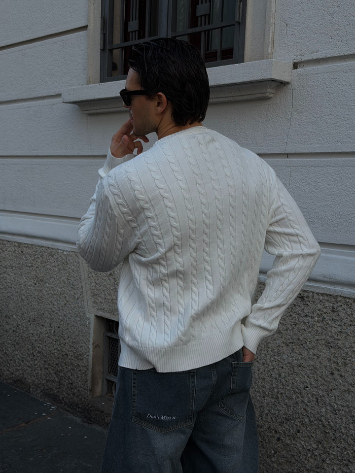 HERITAGE KNIT-WHITE