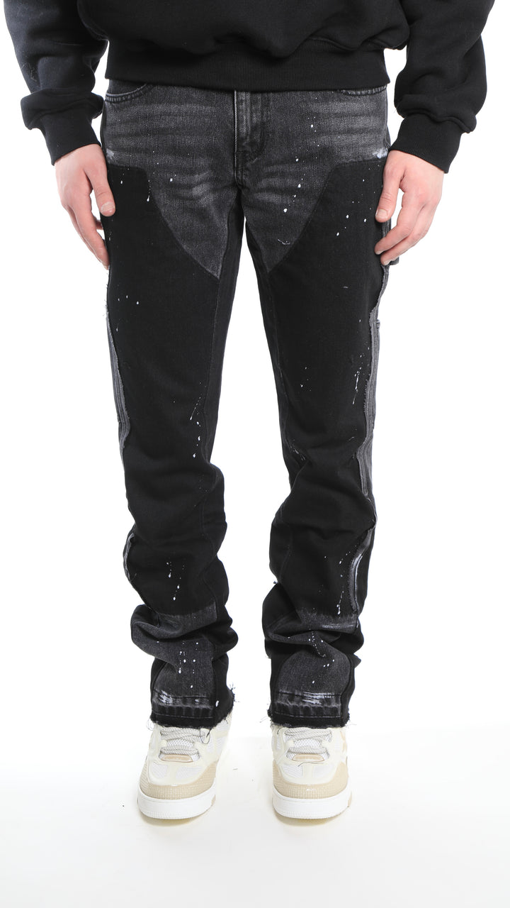 aggressive jeans