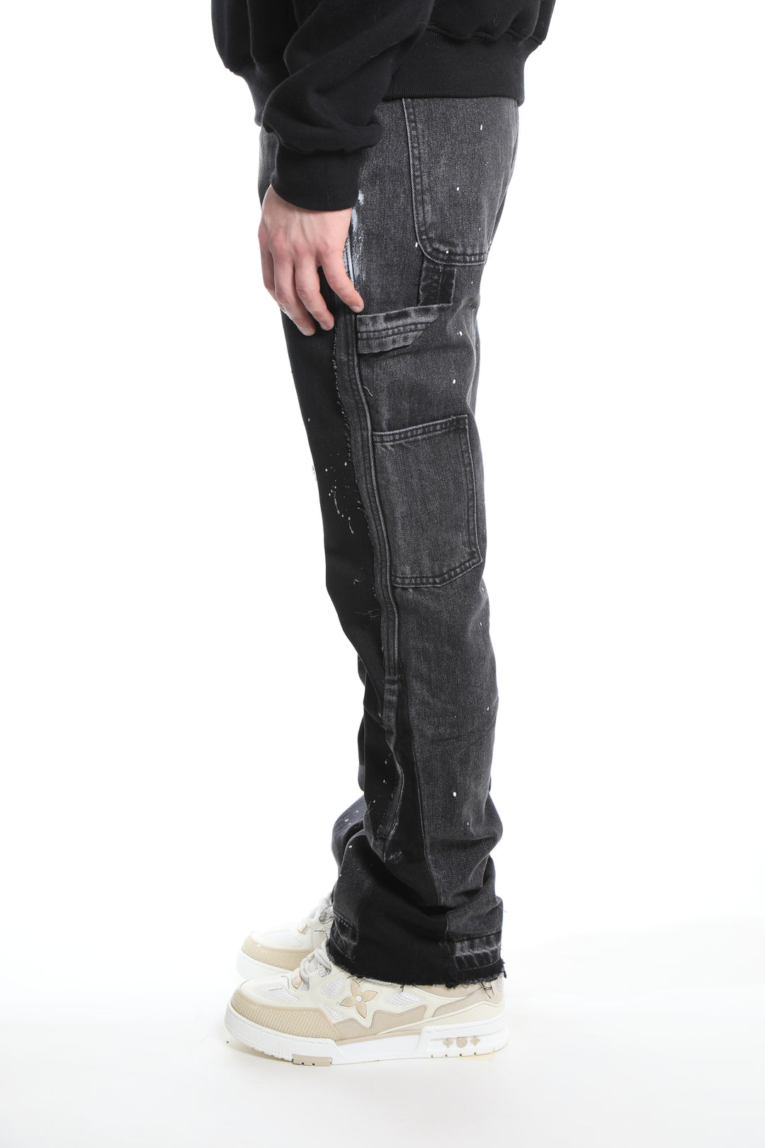 aggressive jeans