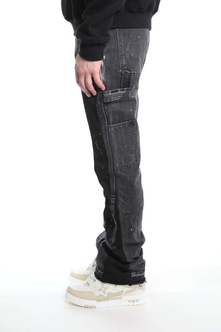 aggressive jeans