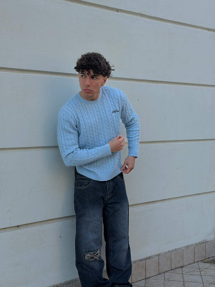 HERITAGE KNIT-BLUE