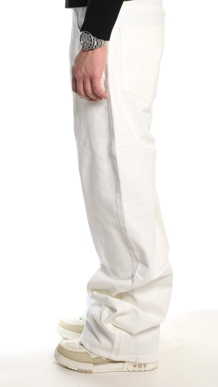 MMFOUR Pure White Oversize Jeans