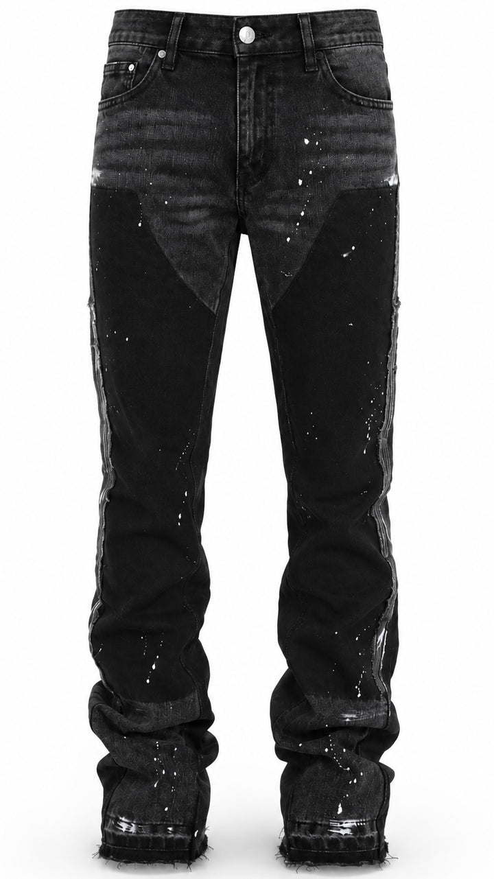 aggressive jeans