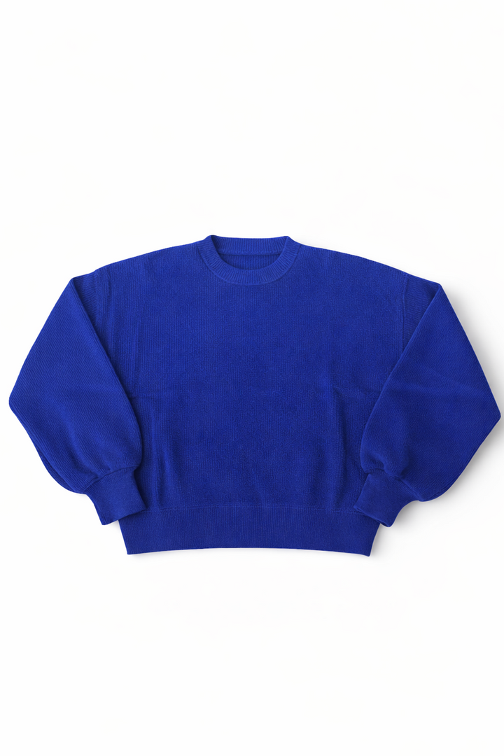 Blue base sweater